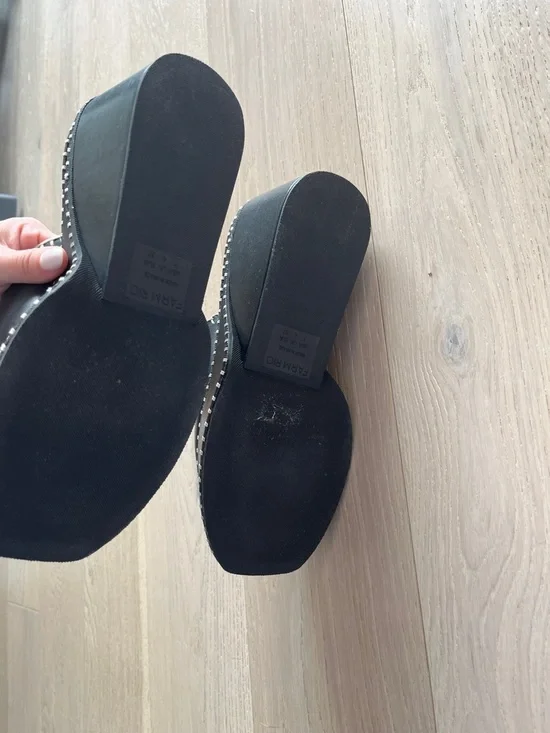 Farm Rio Black Wedge Mule Sandal - Picture 6 of 7